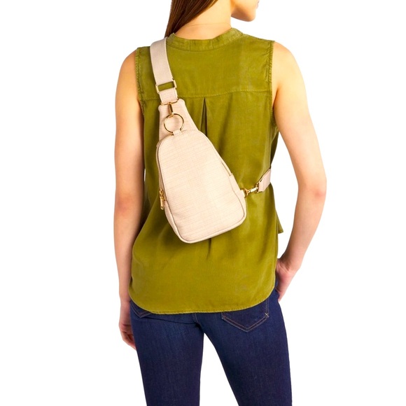 MODA LUXE Regina Sling Backpack in Beige - Picture 7 of 7